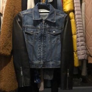 Rag & Bone denim/leather jacket